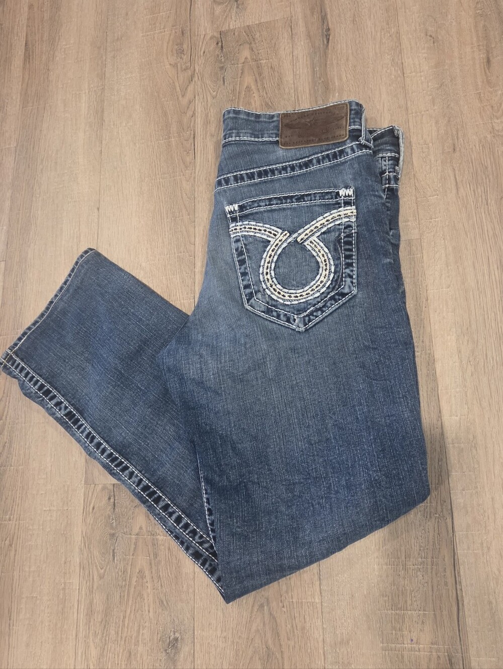 Big Star Jeans Mens  34S (28) Pioneer Bootcut Cowboy Denim Western Distressed